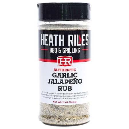 Heath Riles Bbq Heath Riles BBQ Garlic Jalapeno BBQ Rub 12 oz HRB0015